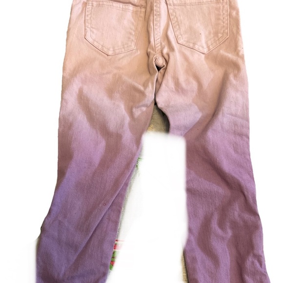 Stella McCartney Vintage Kids Purple Acid Wash Jeans Sz 4 Cotton Blend Zippers - Picture 2 of 6